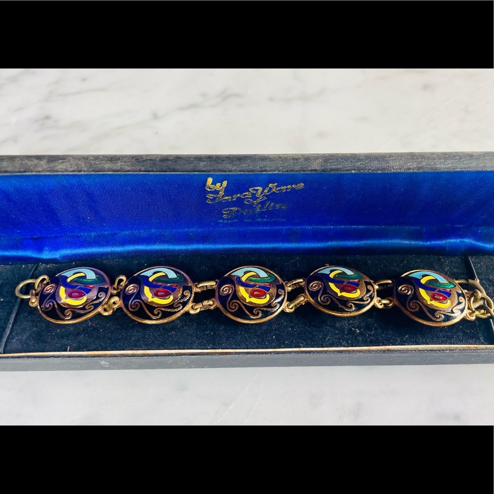 Vintage TaraWare of Dublin Enamel Bracelet